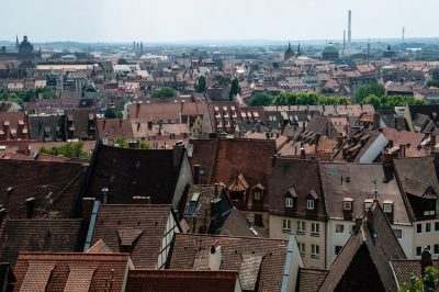 Blick über die Dächer der Altstadt Nürnbergs