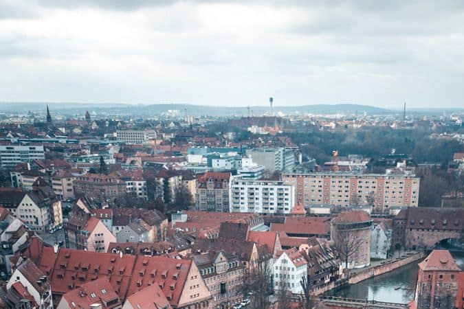 Blick über die Stadt Nürnberg