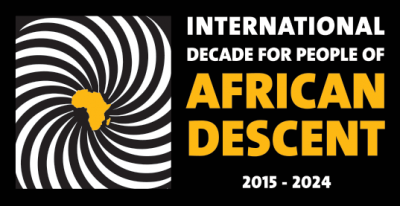 Logo der UN-Dekade für Menschen Afrikanischer Herkunft
