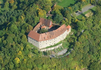 Burg Hoheneck von oben