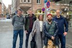 Kai Küfner, Alexander Kahl, Natalie Kelle, Karl-Heinz Knöbl, Mike Bock in der Klaragasse