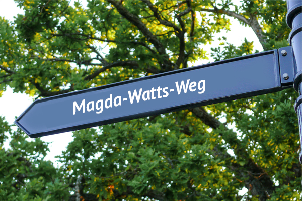 Gem. Pressemitteilung: Gartenstadt: Wegbenennung nach Magda Watts, ungarische Zwangsarbeiterin