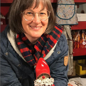 Britta Walthelm am Stand der Noris Inklusion